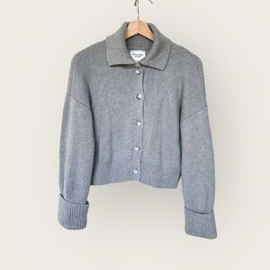 Abercrombie Chunky Button Cardigan Sweater Folded Cuff size XS